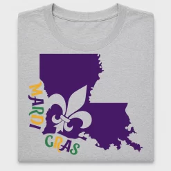 Mardi Gras Louisiana Fleur De Lis DTF Transfer