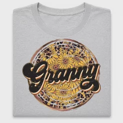 Retro Granny Sunflower Leopard DTF Transfer