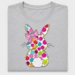 Colorful Bunny Bow DTF Transfer