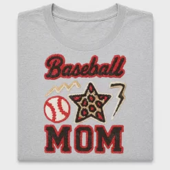 Baseball Mom Faux Chenille DTF Transfer