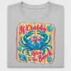 Crabby Beach DTF Transfer Design