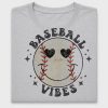 Baseball Smiley Face DTF Transfer