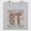 Substitute Teacher Leopard DTF Transfer