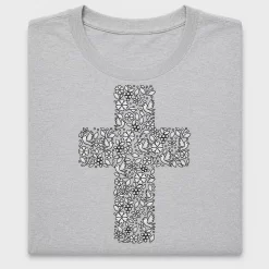 Floral Cross Easter DTF Transfer