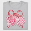 Valentine Bow with Hearts DTF Transfer