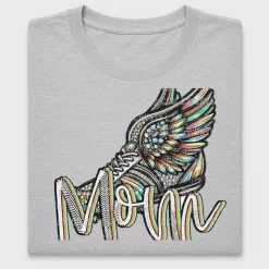 Track Mom Winged Boot DTF Transfer