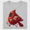 Plush Cardinal Bird DTF Transfer