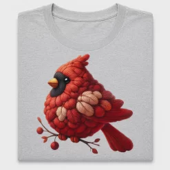 Plush Cardinal Bird DTF Transfer