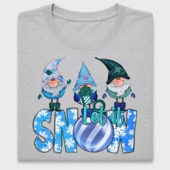 Let It Snow Gnome DTF Transfer