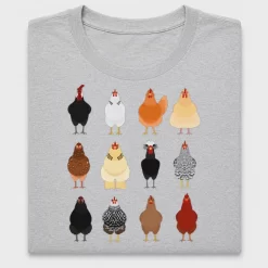 Chicken Variety Illustration DTF Transfer