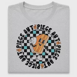 Retro Pie Piece Checkered DTF Transfer