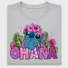 Floral Ohana Stitch DTF Transfer