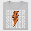 Basketball Sister Lightning Bolt DTF Transfer