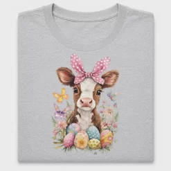 Easter Floral Cow DTF Transfer