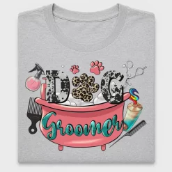 Dog Groomer DTF Transfer Design
