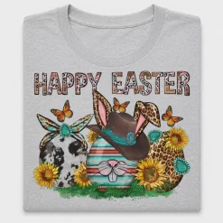 Happy Easter Western Boots DTF Transfer