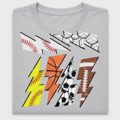 Sports Lightning Bolt DTF Transfer