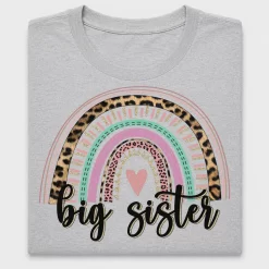 Big Sister Rainbow Leopard DTF Transfer