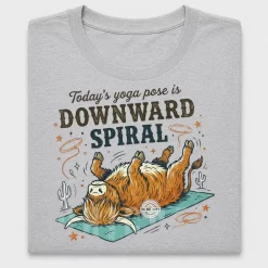 Downward Spiral Yoga Cow DTF Transfer