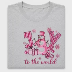 Joy to the World Snowman DTF Transfer