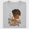Melanin Christmas Afro Woman DTF Transfer