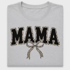 Mama Leopard Bow DTF Transfer