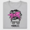 Mama Messy Bun Hot Pink DTF Transfer