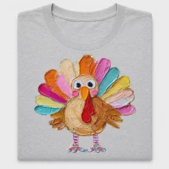 Colorful Turkey DTF Transfer Design