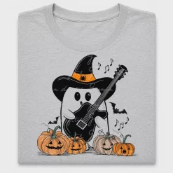 Spooky Ghost Guitarist Halloween DTF Transfer