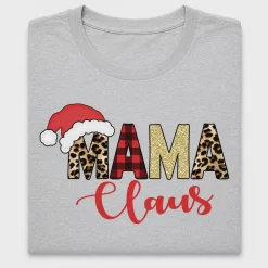 Mama Claus Leopard Christmas DTF Transfer