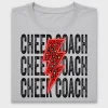 Cheer Coach Neon Lightning DTF Transfer