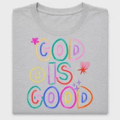 Colorful God Is Good DTF Transfer