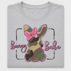 Camo Bunny Babe DTF Transfer