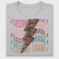 Retro Second Grade Lightning DTF Transfer