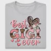 Best Gigi Ever Leopard Floral DTF Transfer