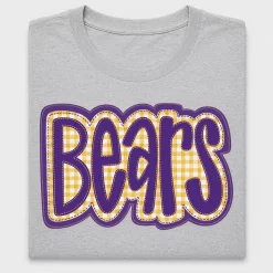 Bears Embroidery Applique DTF Transfer