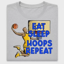 Eat Sleep Hoops Repeat Basketball DTF Transfer