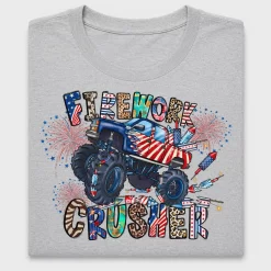 Firework Crusher Monster Truck DTF Transfer