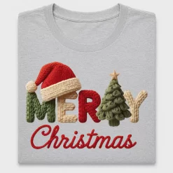 Merry Christmas Chunky Knit DTF Transfer