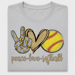 Peace Love Softball DTF Transfer