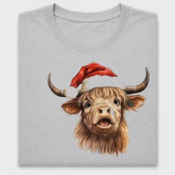 Christmas Highland Cow DTF Transfer