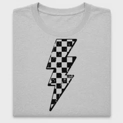Checkered Flag Lightning Bolt DTF Transfer