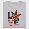 Patriotic Love Fourth of July DTF Transfer