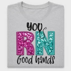 Nurse RN Good Hands DTF Transfer