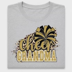 Cheer Grandma Gold Glitter DTF Transfer