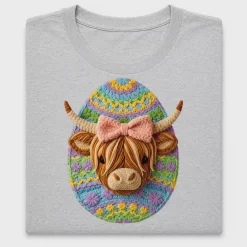 Faux Yarn Highland Cow DTF Transfer
