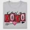 Retro XOXO Heart Arrow DTF Transfer