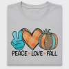 Peace Love Fall DTF Transfer