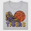 Glitter Tigers Basketball DTF Transfer