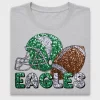 Eagles Football Sequin DTF Transfer